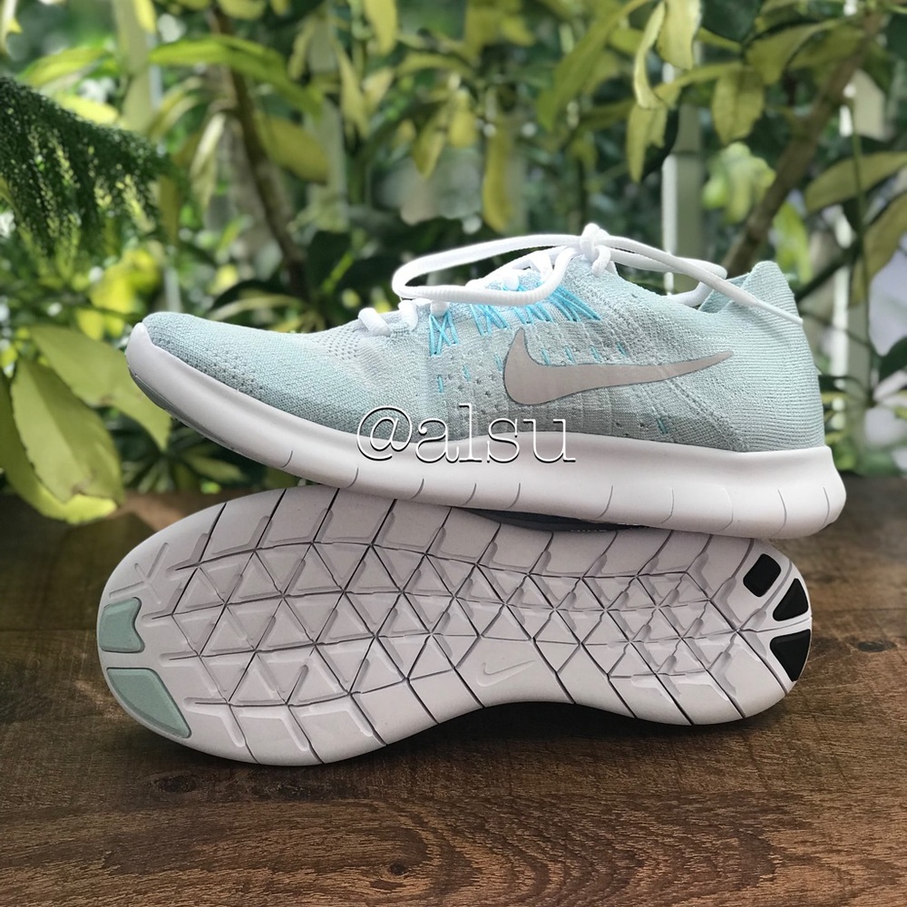 NWT Nike Free Run Flyknit 2017 Pure Platinum WMNS - Picture 3 of 7